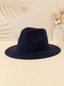 1pc Universal Y2K Style Matte Jazz Hat, Outdoor Sun Protection Hat, Suitable For Sports, Daily Commute And Sun Protection - A - View 8