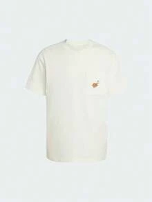 Adidas Men's M COFFEE PKT Short Sleeve Knit Collarless T-Shirt TKB4844 - White - View 3
