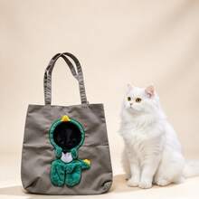1PC Cartoon Animal Shaped Pet Travel Shoulder Bag, Head-Out Opening Design, Relieves Travel Anxiety, Equipped With Safety Buckle To Prevent Pet Escape, Suitable For Small Cats And Dogs Short Trips, Park Walking Carrying Bag - Multicolor - View 13