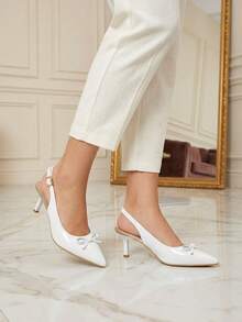 Women Pumps - White - View 1