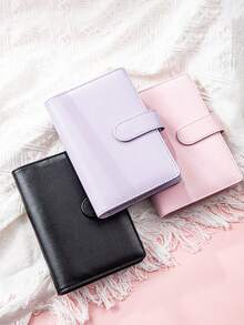 12Pcs Zipper Bags/1Set A6 PU Leather Cover+Cash Envelope Bags With Zipper, Budget Organizer Binder, Money Saving Loose-Leaf Notebook Travel Wallet - Multicolor - View 10