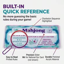 American Mahjong Scoring Reference Card, Transparent Large Font Portable Mahjong Hand Guide Page, Lightweight And Durable Mahjong Rules Card, Suitable For Adult Tabletop Game Enthusiasts And Beginners - Multicolor - View 6