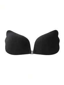 1pc New Women's Halter Mango Cup Bra, Dual-Use Self-Adhesive Bra With Invisible Straps And Front Clasp, Suitable For Swimwear And Deep V-Neck Outfits - Multicolor - View 11