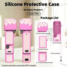 Cute Silicone Protective Case For Osmo Pocket 4, Candy Color Camera Cover, Anti-Scratch Gimbal Camera Protector - View 12
