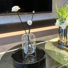 Perfume Diffuser, Fireless Aroma Bottle Essential Oil Container Minimalist Style, Ivy Vine Advanced Scent Diffuser Transparent Empty Bottle Glass Ornament Home Indoor, Glass Diffusion Bottle, Scent Storage Bottle, Elegant Geometric Design - Regular Model - View 3
