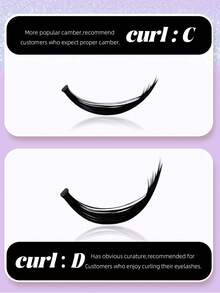 Colash 144pcs 12-Row DIY Cluster False Eyelashes, Segmented False Eyelashes, C/D Curl, DIY Lash Extensions, Beginner-Friendly, 8/10/12/14/16mm, 0.07C/D Curl, Suitable For Travel, Daily Wear (Beginner-Friendly), Wedding, Date, Party, Holiday And Other Occasions, Perfect As A Gift, Dense Lash Cluster Effect, Can Create Cat Eye Effect, Dramatic Effect, Easy To Use - View 9