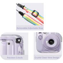 Transparent Crystal Case With Crossbody Strap, PVC Material Anti-Scratch Camera Accessory, Suitable For Fujifilm Instax Mini 13 Instant Camera, Crystal Case Camera Transparent Protective Shell, Thickened Non-Yellowing Easy Installation Protective Cover, Instant Camera Protective Transparent Shell - View 3