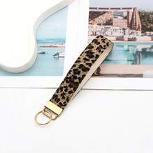 1PC Leopard Print Wrist Strap Keychain Double‑Layer Fabric Lanyard Anti‑Lost Bag Pendant Wrist Hanging Rope - Multicolor - View 7