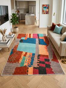Decomia -Digitally Printed Living Room Rug, Kitchen Rug, Runner - White - View 3