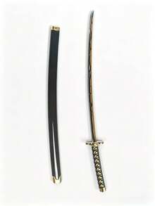 25cm 壓克力武士刀模型，配大馬士革鋼刀刃，原創日式武士刀動漫 Cosplay 道具玩具 - 9.8英寸/25厘米 - 查看 6