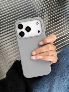 VRNOEI 淺灰色全包覆軟手機殼，相容 iPhone 17、17 Air、17 Pro、18 Pro Max，防摔防刮，相容 iPhone 13、11、12、16、17 Pro Max、15、14 Plus - 淺灰色 - 查看 2