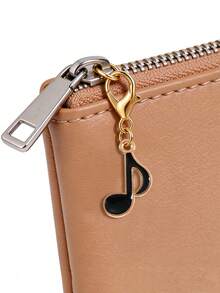 10/20/50pcs Gold Drip Oil European & American Fashion Colorful Musical Note Keychain Lobster Clasp Jewelry Accessories Handmade DIY Material Bag Pendant - Multicolor - View 3