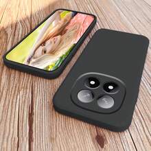 適用於 Redmi Note 15 Pro Plus 矽膠液態手機殼，柔軟親膚觸感，相容於 Note 14 Pro 5G、Note 13 系列、Note 12 系列、Note 11 系列，防震薄型保護殼 - 黑色 - 查看 7
