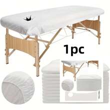 3 Pieces Linen Massage Bed Set - (Massage Bed Sheet, Bed Cover, Pillowcase) 3 Pieces Set, Solid Color Massage Bed Sheet Set, Massage Bed Sheet Set, Suitable For Beauty Salon, Spa And Hair Salon Use. - Multicolor - View 14