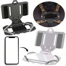 Cool Military Style MOLLE Phone Mount, Tactical Vest Phone Holder, Foldable Navigation Board Bracket, Multi-Function Mounting Equipment Tactical Vest Chest Mount Universal, Outdoor Running Sports Daily Phone Storage Foldable Clip, Chest Phone Holder Phone Storage Bag - Multicolor - View 7