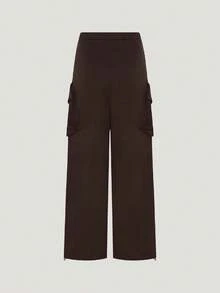 Adidas Women's DCE CARGO PNT Knit Long Pants KZ4216 - Mocha Brown - View 3