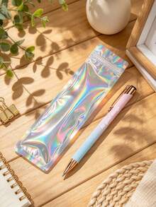 Personalized Customized Engraved Round Ballpoint Pen 2 Pieces Set - Retractable Touchscreen Stylus With Pen Pouch, Multiple Colors Available - Ideal Party Gift For Graduation Ceremony And Teacher/Nurse Appreciation, Fine Writing Tool - Sets - View 4