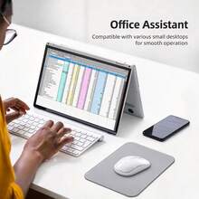 Mini Square Office Mouse Pad Business Travel Laptop Mousepad Small Stitched Edge Mat Computer Game Table Mats Rubber Waterproof Anti-Slip Gaming Esports User Keyboard Mousepad - View 6