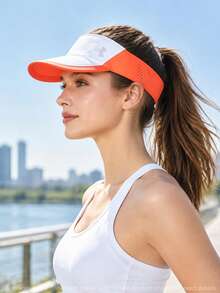 Under Armour 女款 W Velociti 運動遮陽帽 白色 新款戶外透氣防曬開頂帽 1383480-114 - 1383480-114 - 查看 3