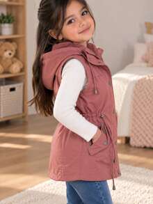 Tween Girls Coats - Rusty Rose - View 2
