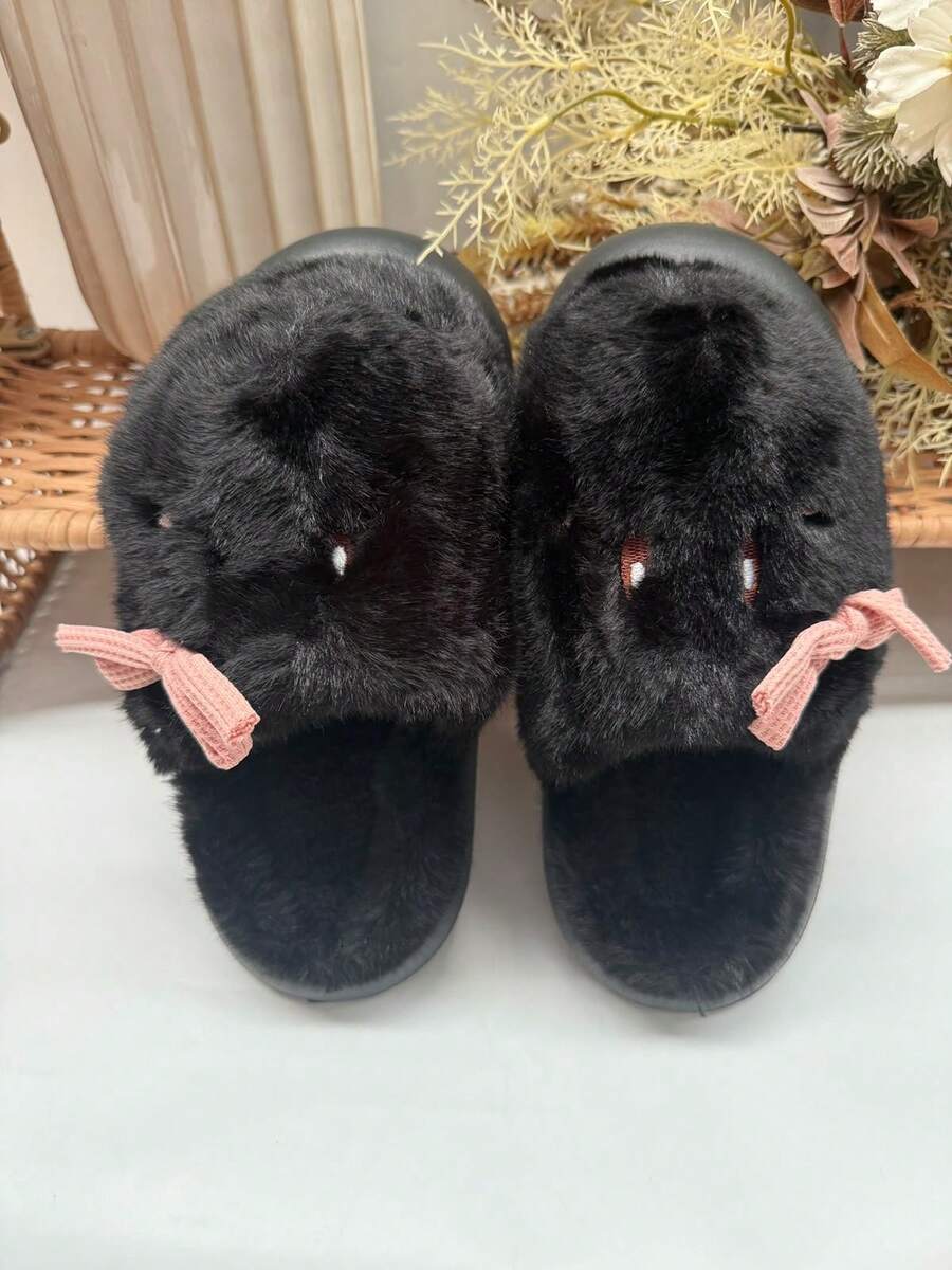 Women Home Slippers - Black - View 1