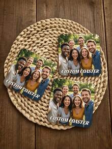 Personalized Rounded Square Table Mat, Upload Your Favorite Photos For Customization, Unique Halloween And Thanksgiving Party Tabletop Decor, Touching Memorial Gift For Friends And Family - Multicolor - View 4