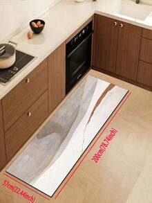 1 Pc Line Pattern Kitchen Mat, 3.5 Mm Soft Rubber That Is Easy To Clean. Suitable For Corridors, Bathrooms, Living Rooms, Outdoor Door Mats, And Toilets. Useable Throughout The Year And For Various Holidays. - Multicolor - View 15