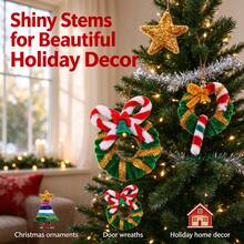 100/200pcs 64 Colors 30cm Value Pack DIY Vibrant Thick Bendable Soft Fuzzy Long Pipe Cleaners Set, Plush Tinsel Twist Sticks Bulk With Video Tutorial, Fuzzy Wire For DIY Christmas Decoration Festivals, Handcraft Projects Sticks Art Crafts Beginners - Multicolor - View 7