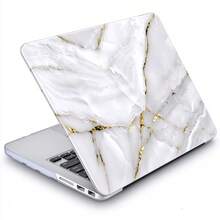 Platinum Marble Print Hard Shell Laptop Protective Sleeve Set, Including A Keyboard Cover And Screen Protector, Compatible With MacBook 13.6-Inch [Models A3240, A3113, A2681], Scratch-Resistant And Shock-Proof Laptop Protective Sleeve. - View 2