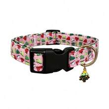 Christmas Pet Collar, Adjustable Dog Collar With Quick Release Buckle & Xmas Charm Pendant, Holiday Accessory For Cats & Dogs - Multicolor - View 16
