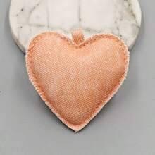 1 móc khóa charm DIY hình trái tim denim nhiều màu, vải độn, dạng mặt dây treo cho quần áo, túi xách, chìa khóa, ốp điện thoại, màu ngẫu nhiên - Bông hình trái tim - Xem 8