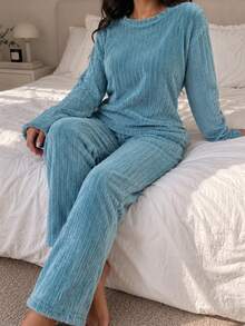 Women Two-Piece Outfits - Sky Blue - View 6