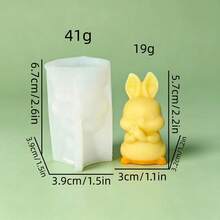 Halloween Rabbit Silicone Mold DIY Handmade Candle Aromatherapy Plaster Soap Silicone Mold - White - View 9