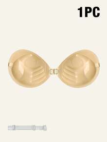 3cm Thick Invisible Bra, Small Chest Backless Dress Invisible Bra With Shoulder Straps, Reusable Breast Lift Adhesive Bra Accessory - Multicolor - View 15