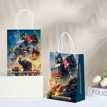Hasbro 12 buah Kantong Kado Bergambar Transformers Optimus Prime, Kantong Kemasan Kado Genggam - Beraneka warna - View 3