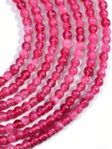 Yumfeel 3mm Natural Fuchsia Quartz Mini Beads, 1 Strand 38cm/15inch, Approx. 115-120 Smooth Round Loose Beads, Jewelry Making Spacer Beads, Suitable For DIY Necklaces, Bracelets And Other Women's Jewelry. Natural Stone Enthusiasts. - Fuchsia Quartz - View 8