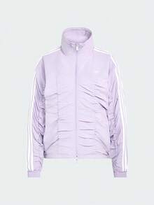 Adidas Originals Women's SPORTY TJ Woven Collarless Jacket LH1933 - Mauve Purple - View 2