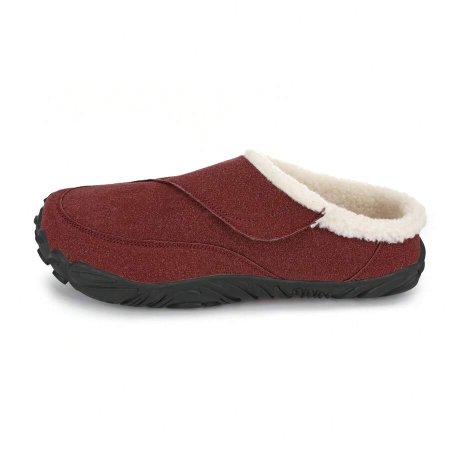 Women's Snow Boots, New Unisex Snow Boots, Outdoor & Indoor Comfortable Non-Slip Warm Snow Shoes - Red - View 1