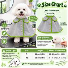 Dog Cape Grooming Apron For Small And Medium Dogs, Anti-Hair Adhesion Pet Grooming Cloak With Collar - Grey - View 2