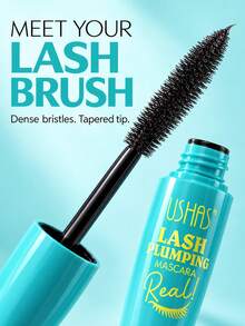 USHAS Black Mascara, Long-Lasting Waterproof Formula, 360° Spiral Brush, Creates Voluminous And Curled Lashes, Natural Dimensional Eye Makeup, Suitable For All Skin Types - #02 - View 5
