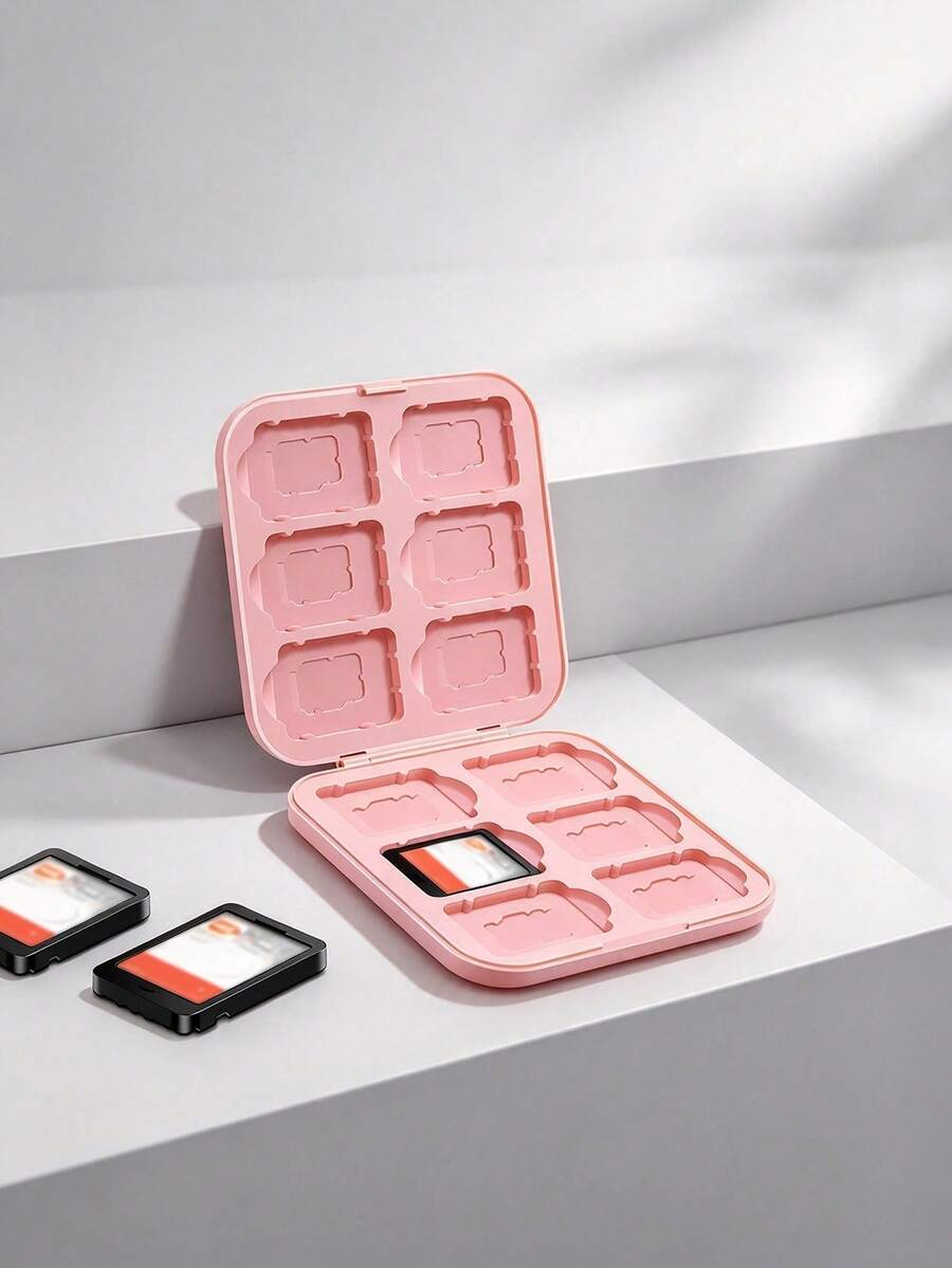Pink Switch Game Card Case 12 Slots OLED/Lite Game Card Storage Shell ...