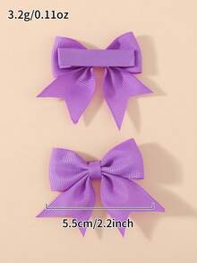bilicaca 24pcs Macaron Color Bow Hair Clips, Girls Double Ponytail Pair Clips, Sweet Cute Versatile Side Bang Clips, Fully Wrapped Fabric Non-Damaging Hair Accessories - Multicolor - View 7