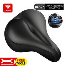 TOSUOD Ergonomic Bicycle Saddle, Shock-Absorbing Thick Padded Seat With Anti-Slip Surface, Reinforced Stitching, Comfortable Long-Distance Riding Cushion, Compatible With Road Bikes, Mountain Bikes, Flat Bar Bicycles, Can Be Paired With Rear Rack Mounting Bracket, Cycling Gear For Men And Women Adults - Multicolor - View 18