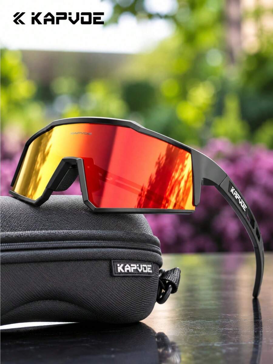 1pc Kapvoe Cycling Fashion Glasses Sports Eyewear Square Flat Top TR90 ...
