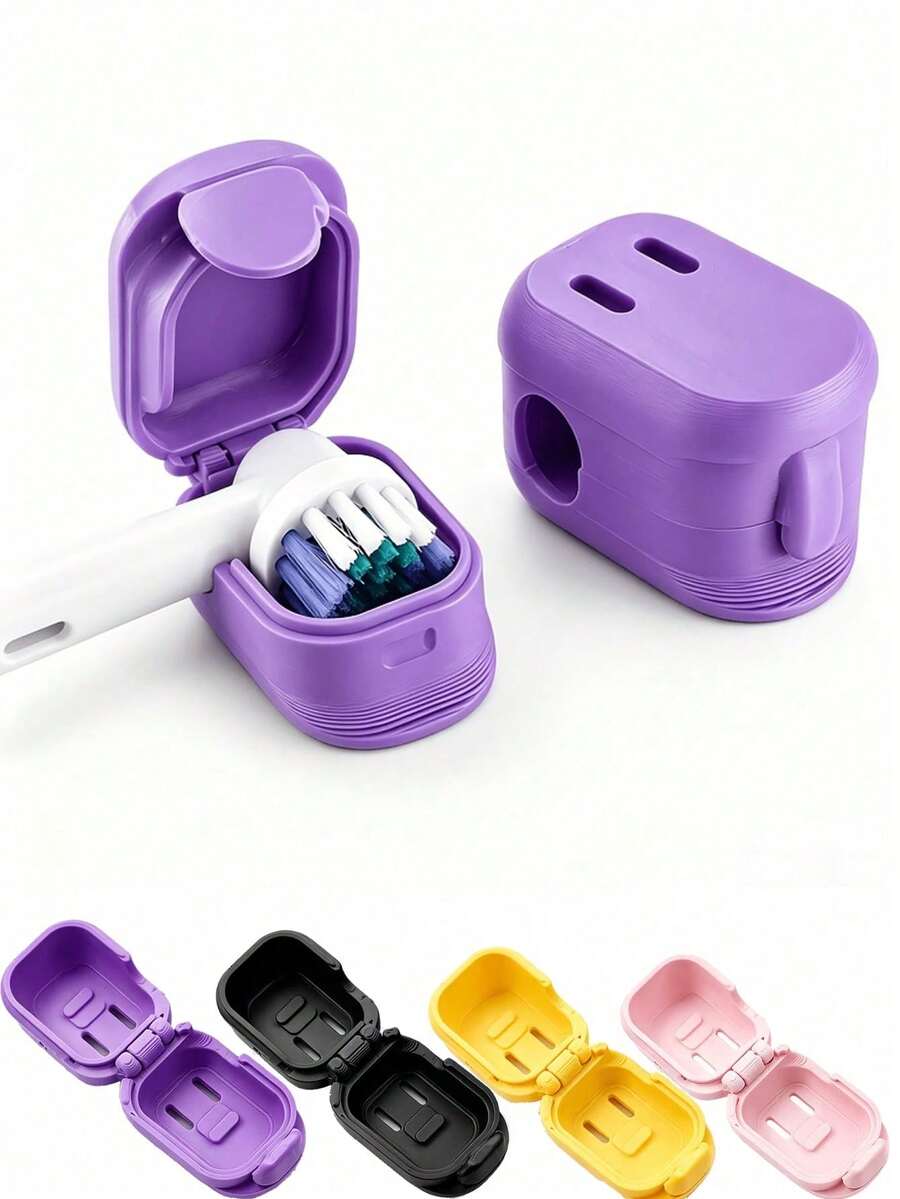 2026 Electric Toothbrush Head Protective Cover, Built-In Ventilation Holes, Keeps Toothbrush Head Ventilated And Dry - Multicolor - View 1