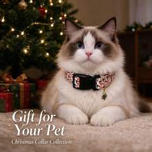 Christmas Pet Collar, Adjustable Dog Collar With Quick Release Buckle & Xmas Charm Pendant, Holiday Accessory For Cats & Dogs - Multicolor - View 1
