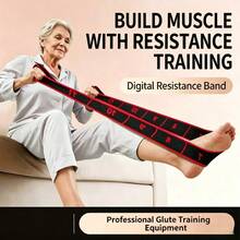 1pc Yoga Resistance Band, Fitness Home Physical Therapy Rehabilitation Elastic Band, Portable Full Body Stretching Strength Training Band, Multi-Function Resistance Band - Multicolor - View 2