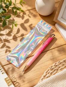 Personalized Customized Engraved Round Ballpoint Pen 2 Pieces Set - Retractable Touchscreen Stylus With Pen Pouch, Multiple Colors Available - Ideal Party Gift For Graduation Ceremony And Teacher/Nurse Appreciation, Fine Writing Tool - Sets - View 25