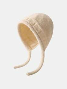 1pc Oversized Sichuan Style Ear-Flap Warm Knit Hat, Makes Face Look Smaller, Lei Feng Hat With Ties, Cold Weather Hat, Windproof, Sun Protection, UV Protection, 3D Design, Foldable, Fashionable, Versatile, Elegant, Soft And Comfortable, Breathable, Multi-Functional, Brightening, Suitable For Beach, Outing, Hiking, Cycling, Travel, Commuting, Outdoor, Street, Dating, Trekking And Various Occasions - Multicolor - View 6