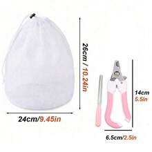 1pc Breathable Mesh Restraint Bag, Adjustable Drawstring For Grooming Small Pets (Like Rabbits), Anti-Scratch & Bite, Pet Grooming Accessory - View 9